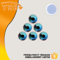 YHB Fast delivery delicate flat back SS4 Black Diamond AB glass stones for jewelry